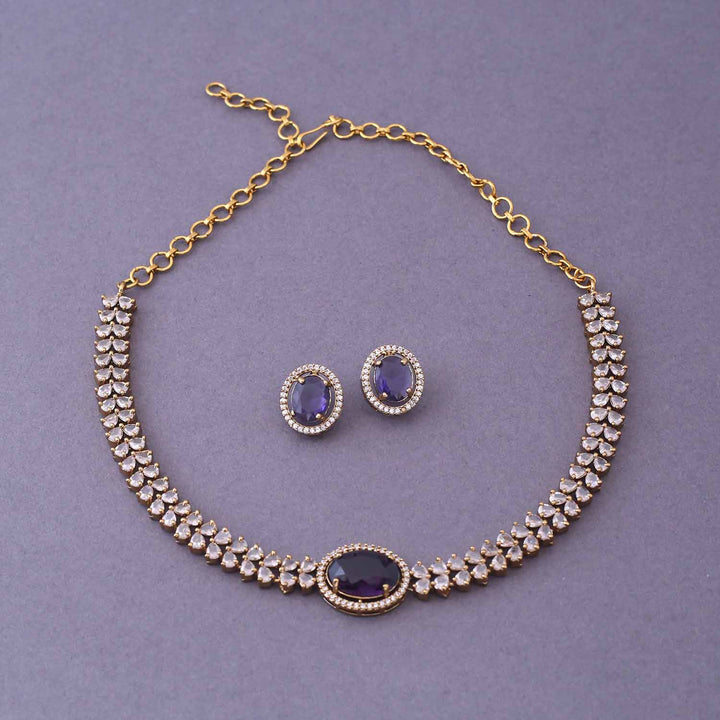 Purple Jackisa Victorian Jewellery Set- New Arrival