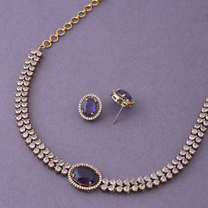 Purple Jackisa Victorian Jewellery Set- New Arrival