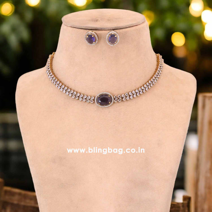 Purple Jackisa Victorian Jewellery Set- New Arrival