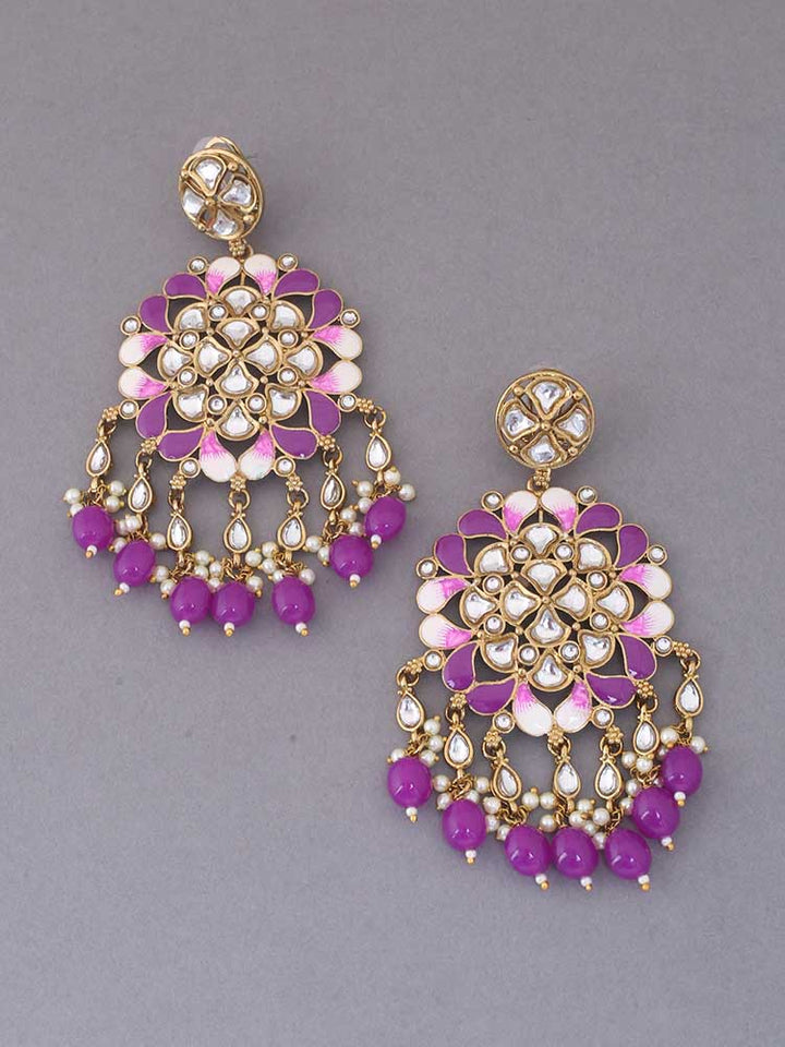 Purple Jayshri Danglers