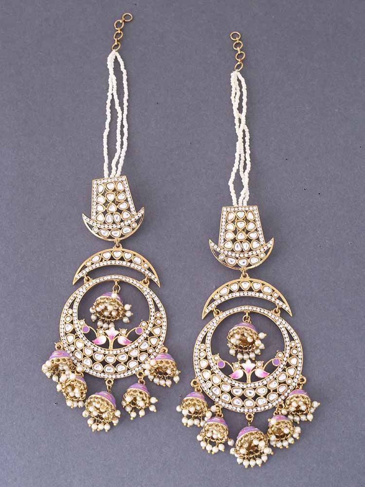 Purple Jhulam Jhumkis