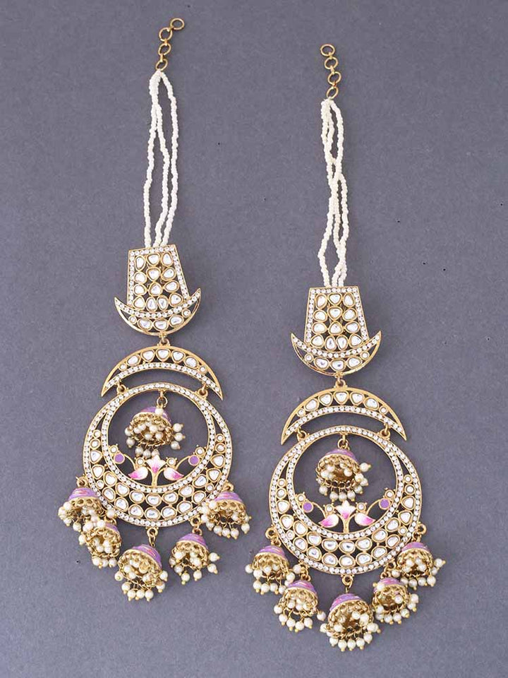 Purple Jhulam Jhumkis