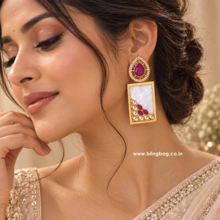 Purple Jisha Danglers