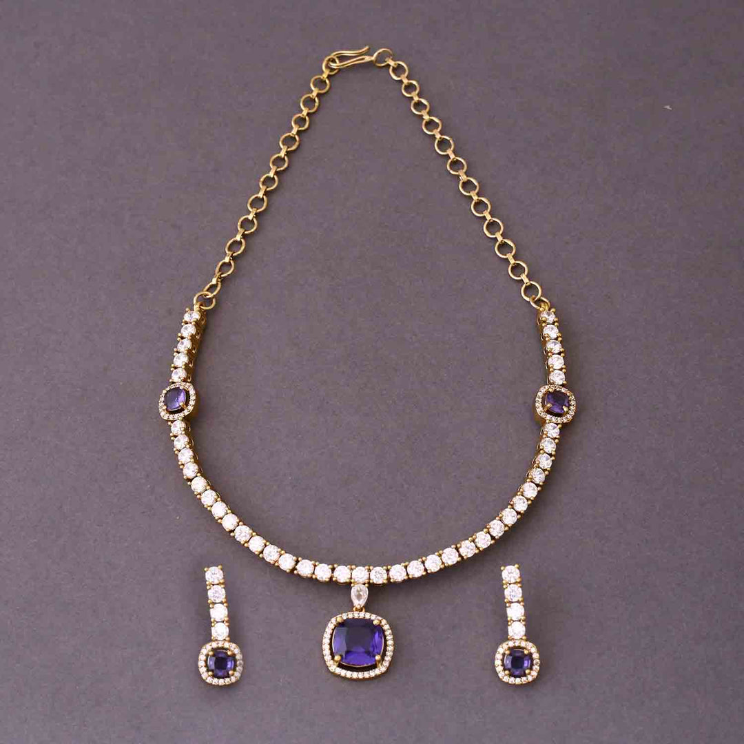 Purple Joseline Victorian Jewellery Set - New Arrival