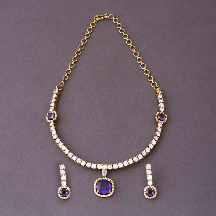 Purple Joseline Victorian Jewellery Set - New Arrival