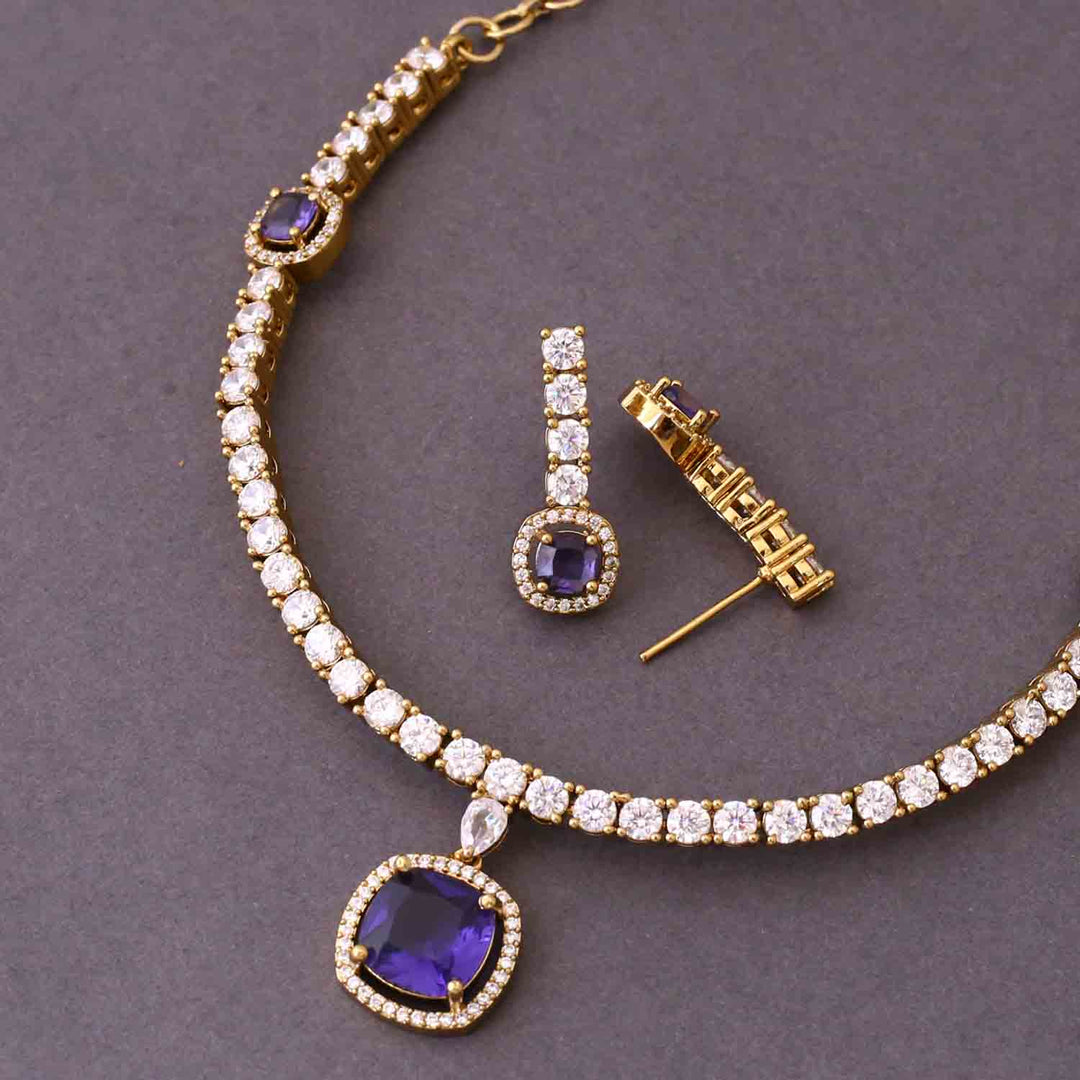 Purple Joseline Victorian Jewellery Set - New Arrival