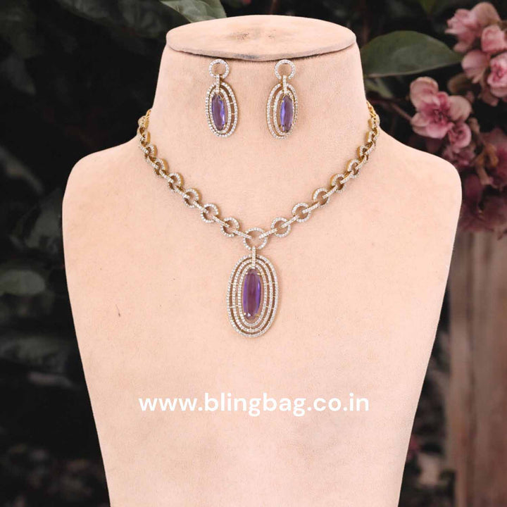 Purple Julija Victorian Jewellery Set - New Arrival