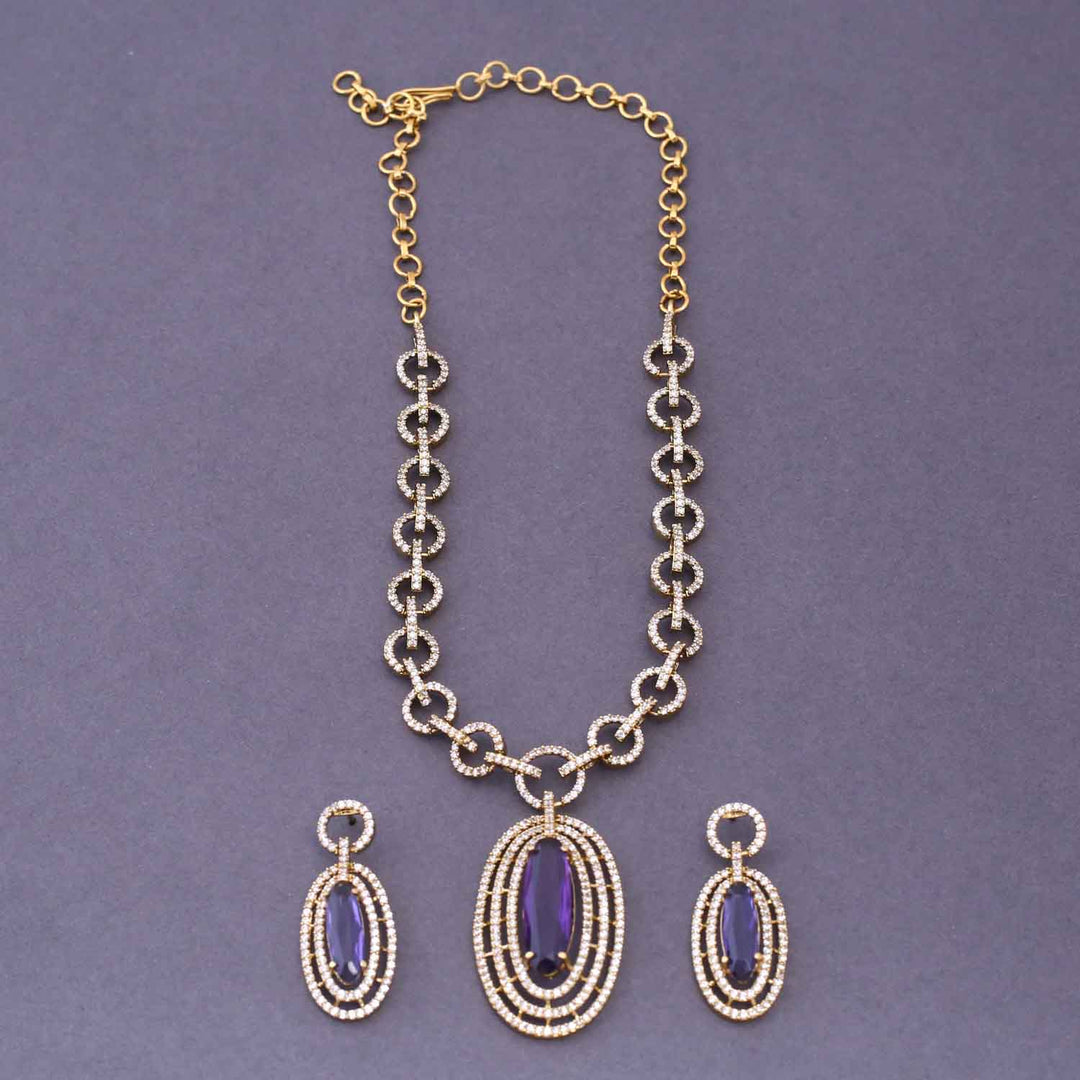 Purple Julija Victorian Jewellery Set - New Arrival