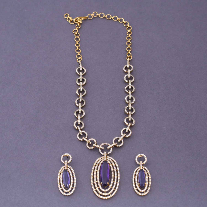 Purple Julija Victorian Jewellery Set - New Arrival