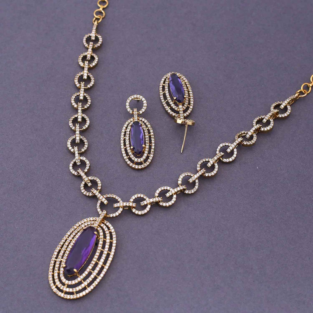 Purple Julija Victorian Jewellery Set - New Arrival