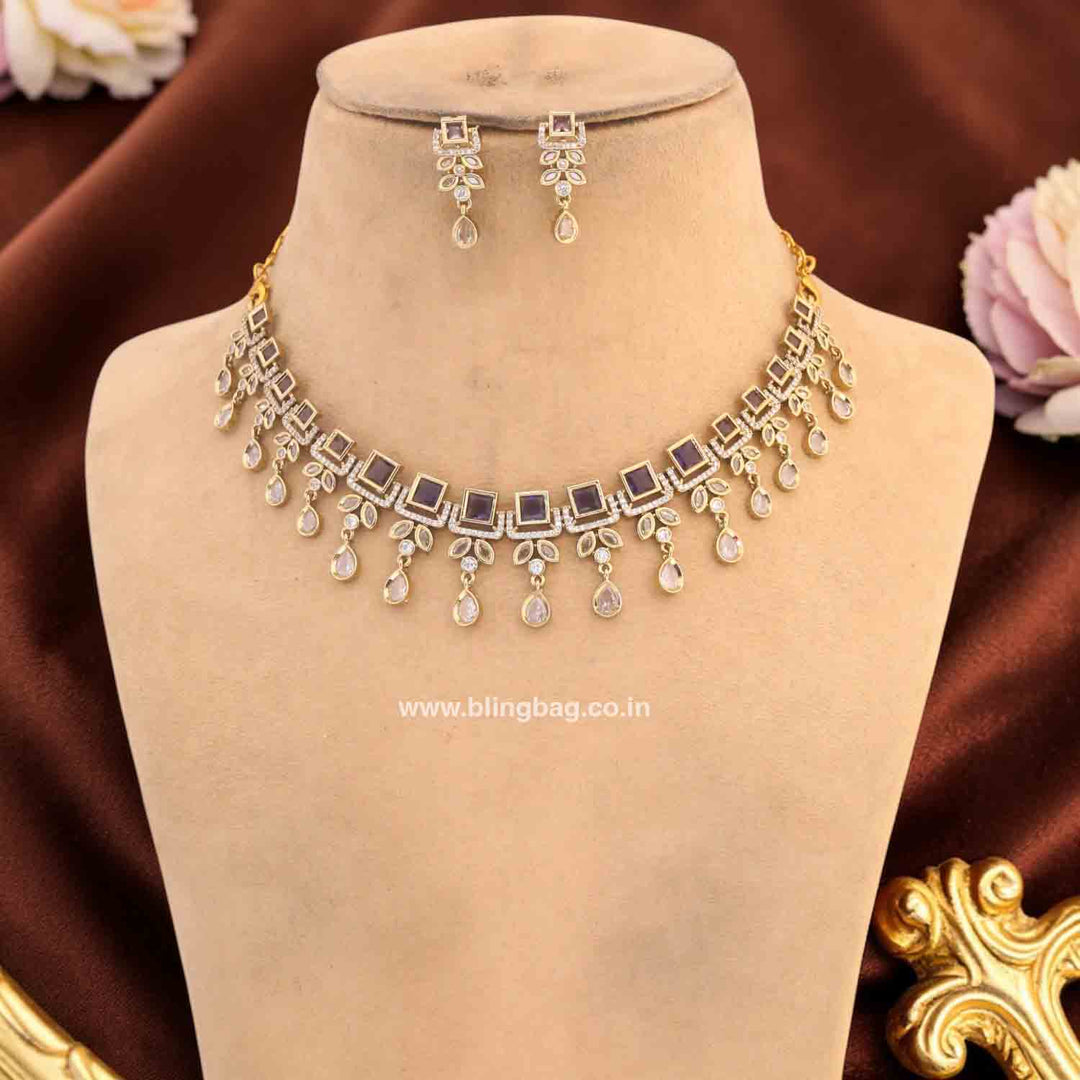 Purple Katarina Victorian Jewellery Set - New Arrival