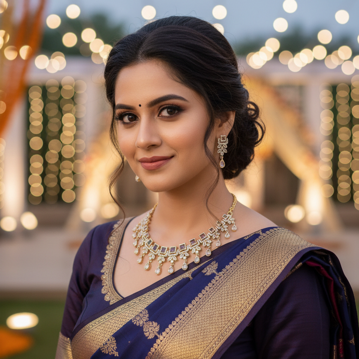 Purple Katarina Victorian Jewellery Set - New Arrival