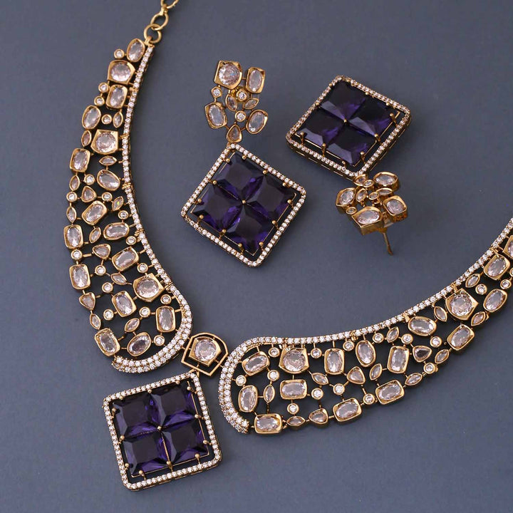 Purple Katherina Victorian Jewellery Set - New Arrival