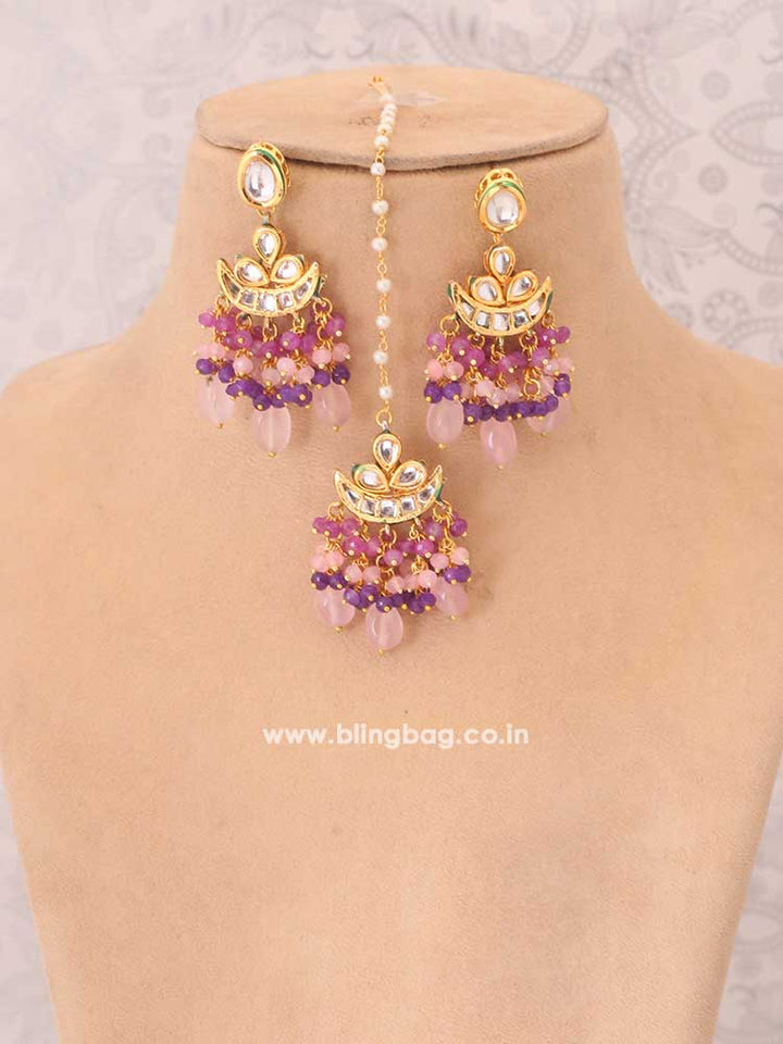 Purple Keerthy Jewellery Set