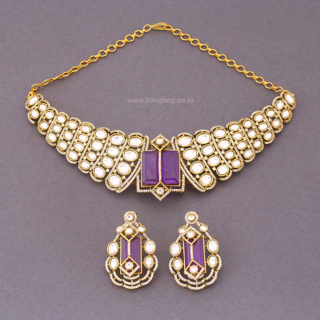 Purple Krison Hasli Victorian Jewellery Set - New Arrival