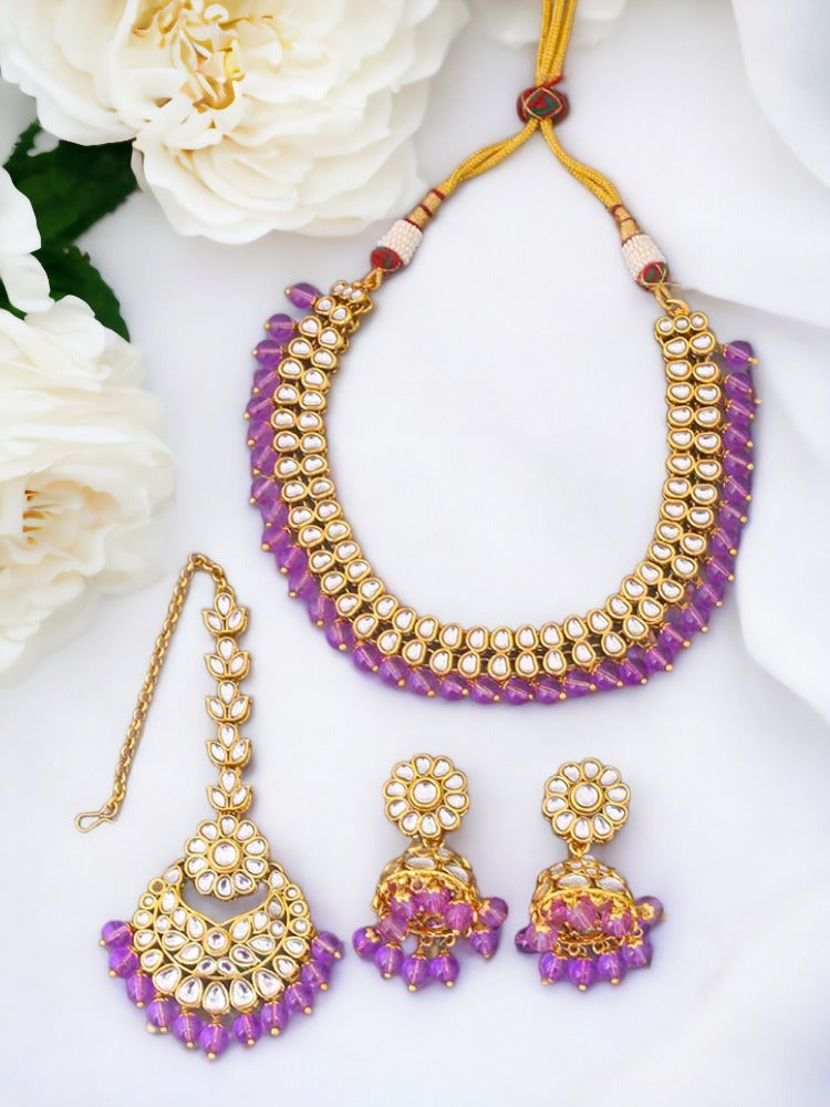 Purple Lafiza Jewellery Set