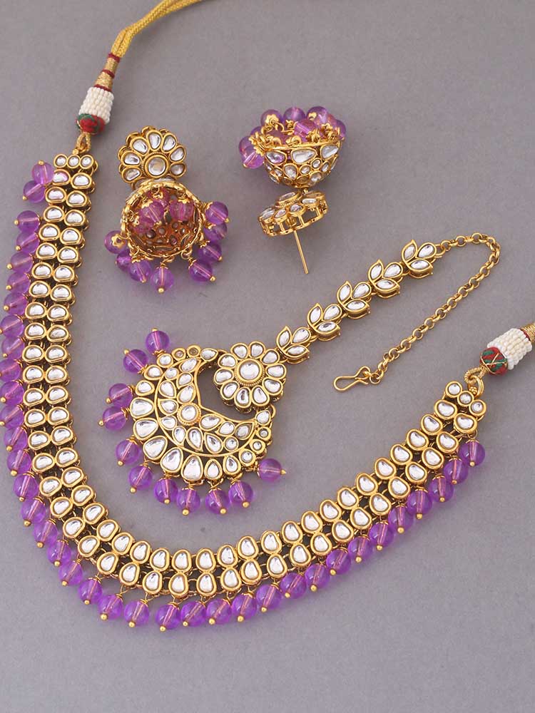 Purple Lafiza Jewellery Set