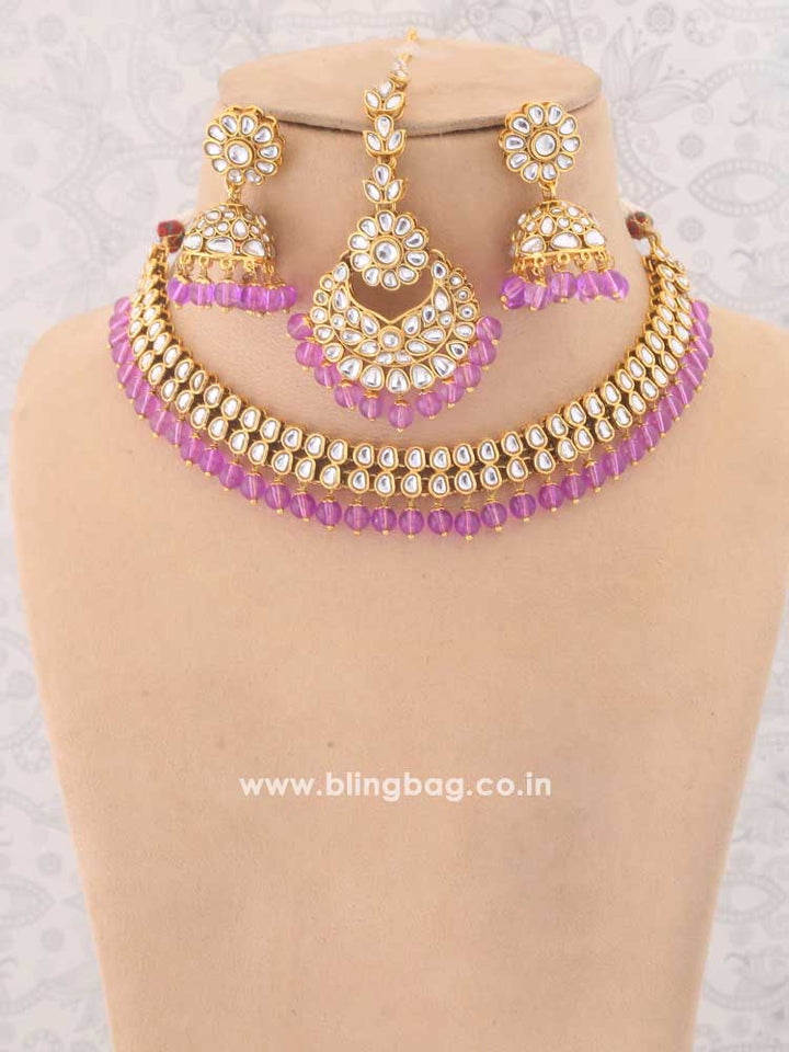 Purple Lafiza Jewellery Set