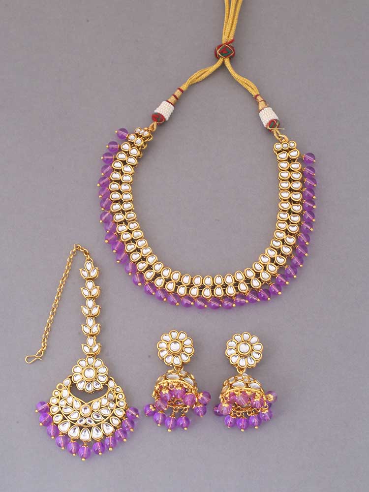 Purple Lafiza Jewellery Set