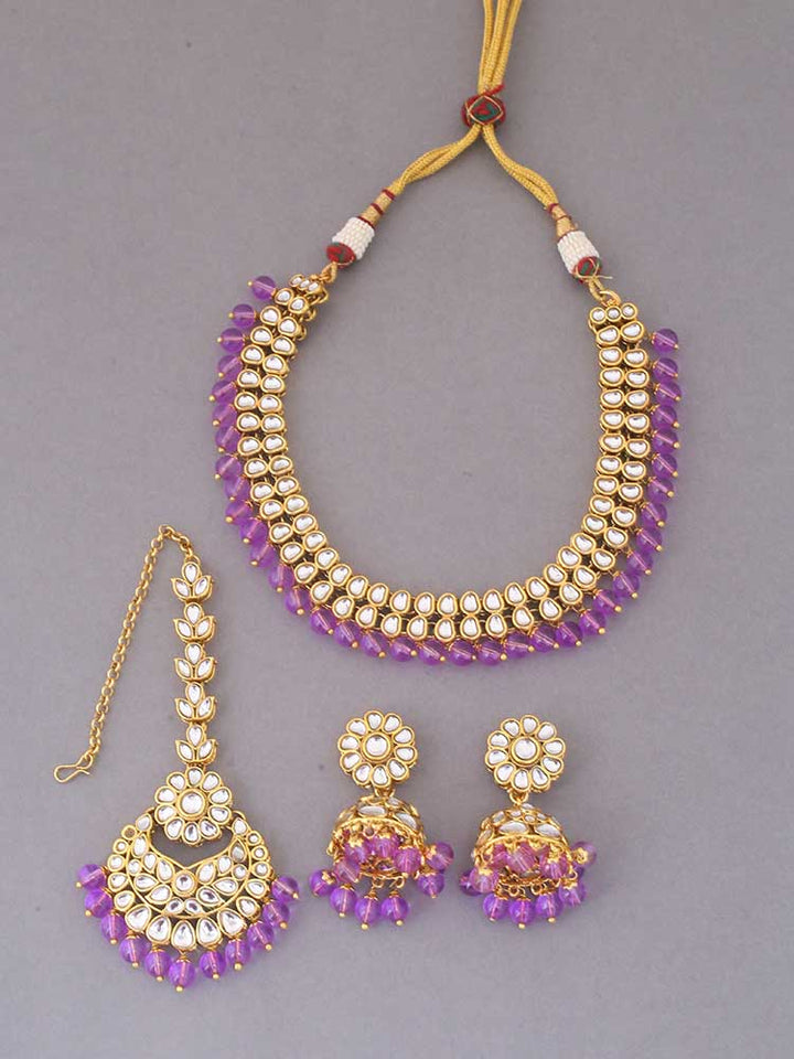 Purple Lafiza Jewellery Set
