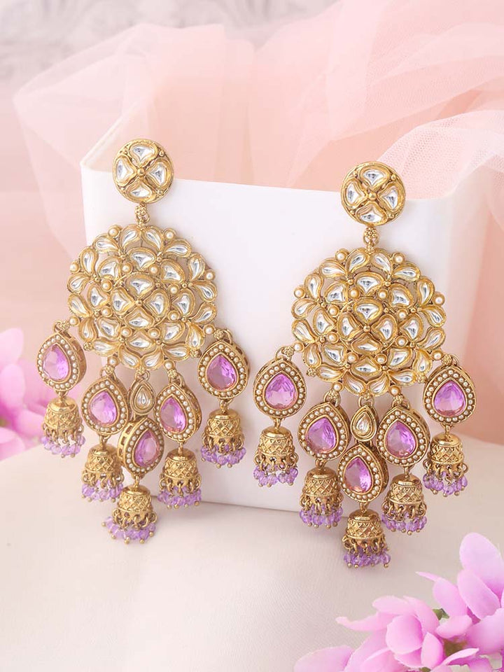 Purple Lavanya Chandbalis