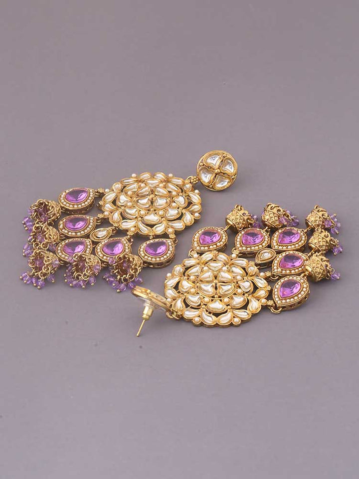 Purple Lavanya Chandbalis