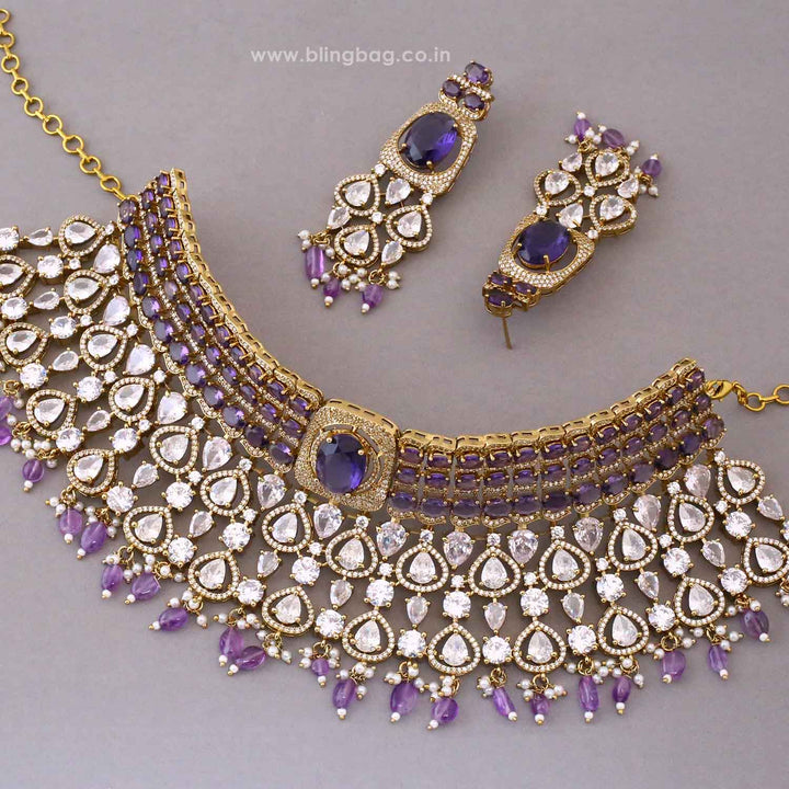 Purple Lumina Victorian Jewellery Set - New Arrival