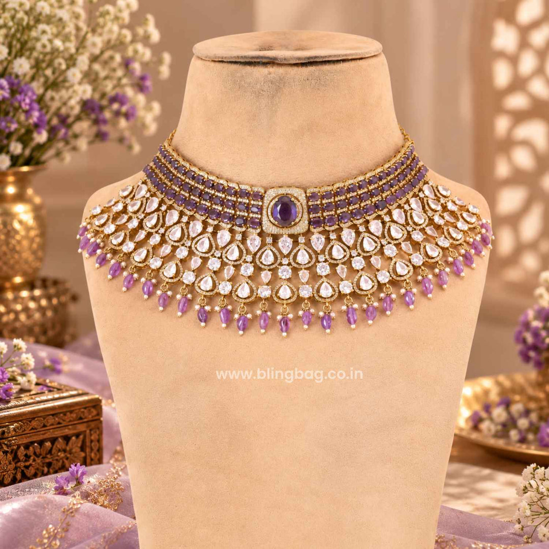 Purple Lumina Victorian Jewellery Set - New Arrival