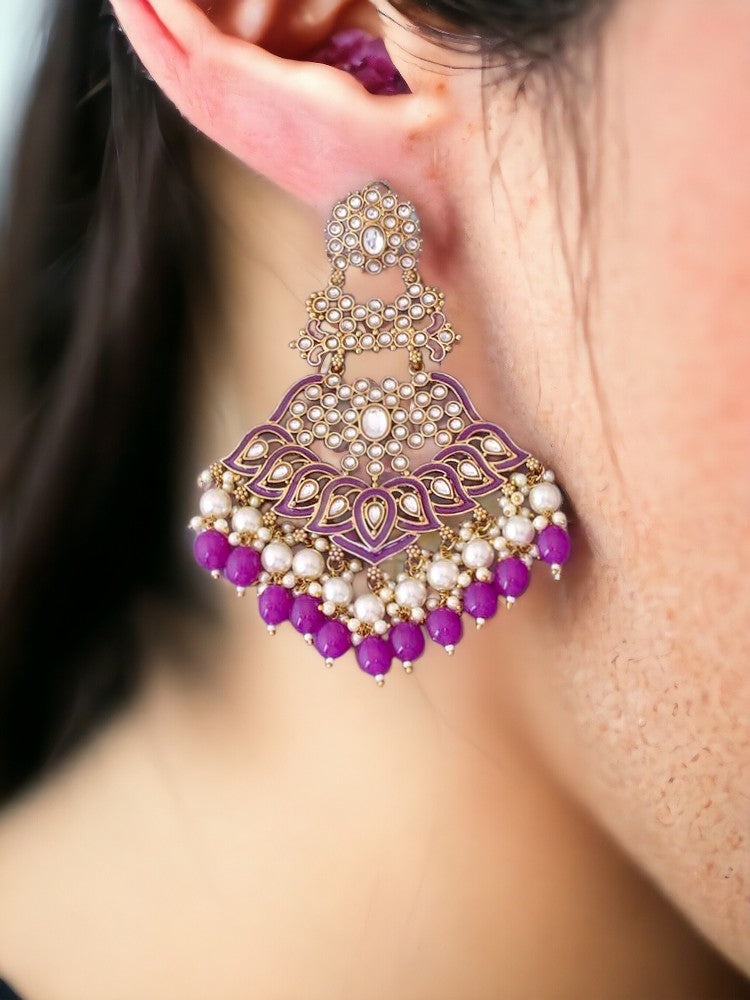 Purple Maanvi Chaandbalis