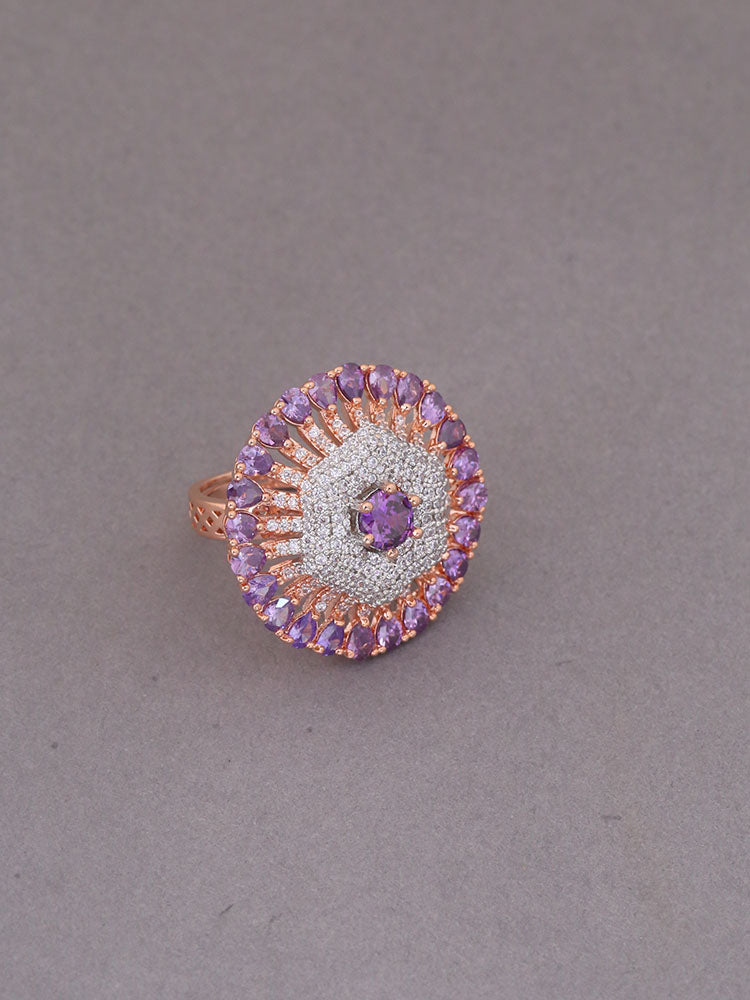 Purple Magdalini Adjustable Ring