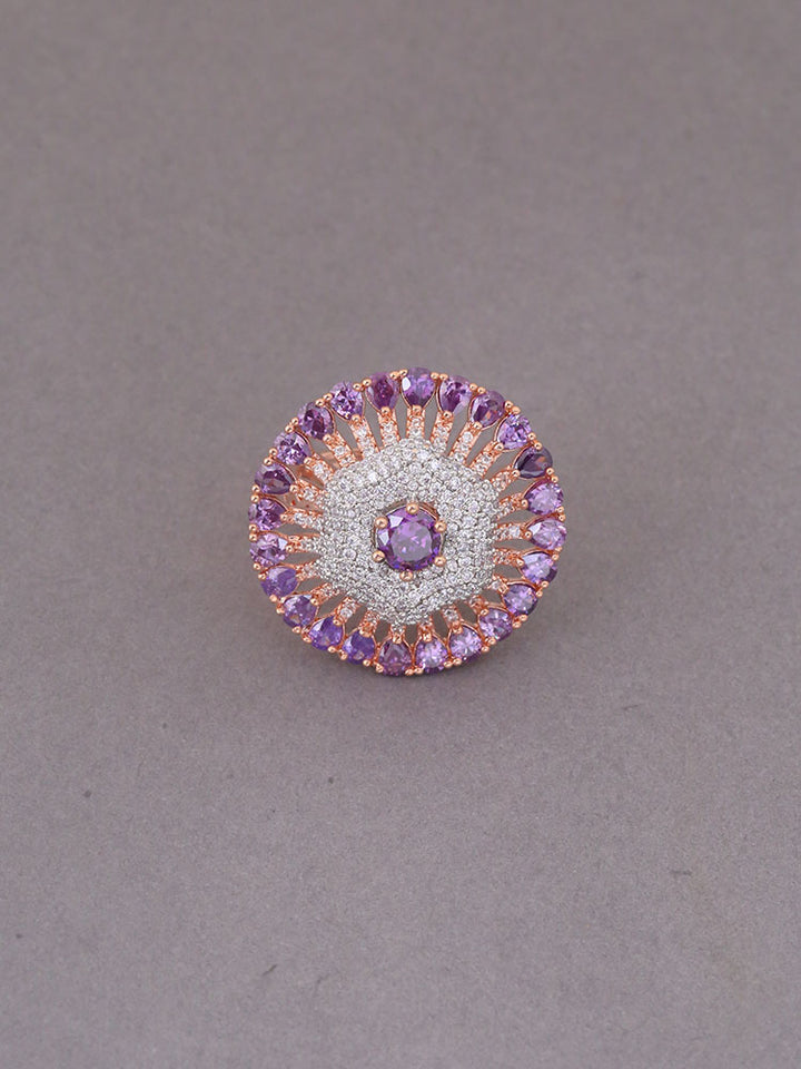 Purple Magdalini Adjustable Ring