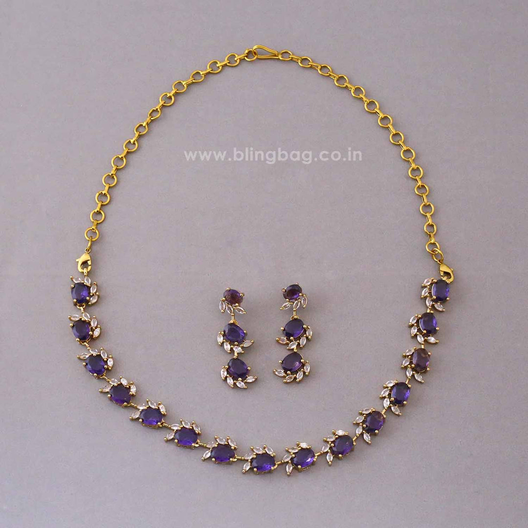 Purple Marvel Victorian Jewellery Set - New Arrival