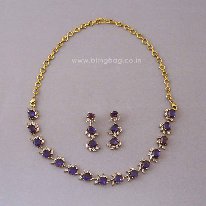 Purple Marvel Victorian Jewellery Set - New Arrival