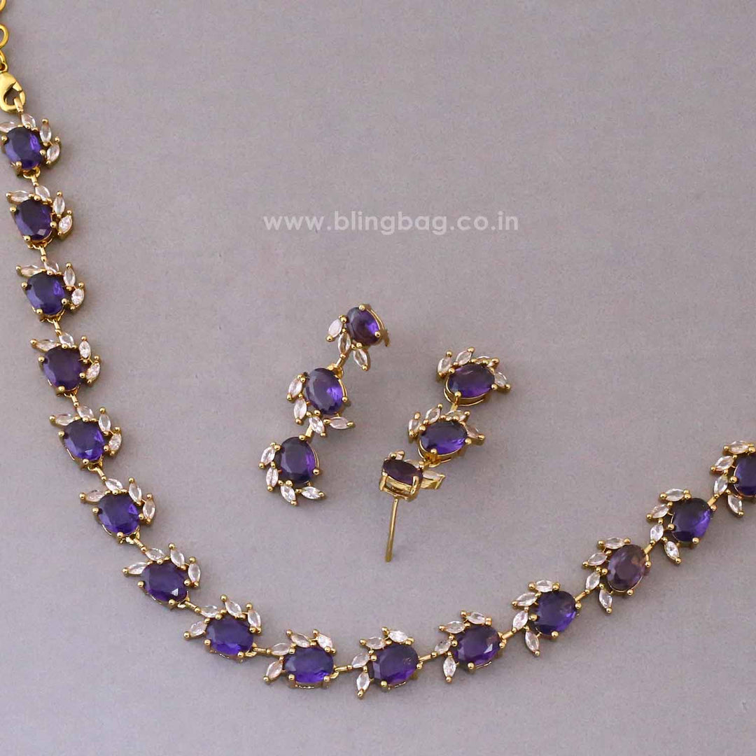 Purple Marvel Victorian Jewellery Set - New Arrival