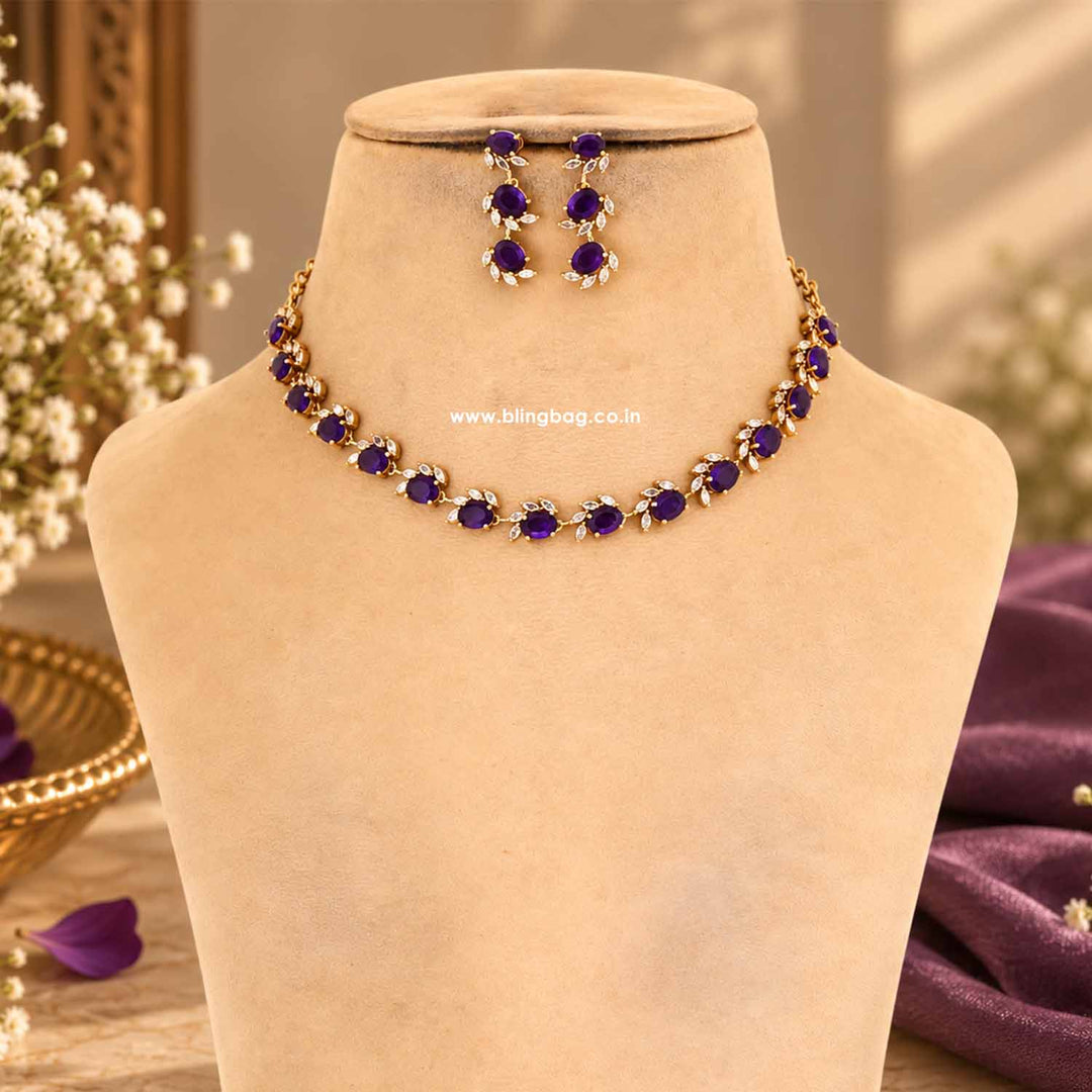 Purple Marvel Victorian Jewellery Set - New Arrival