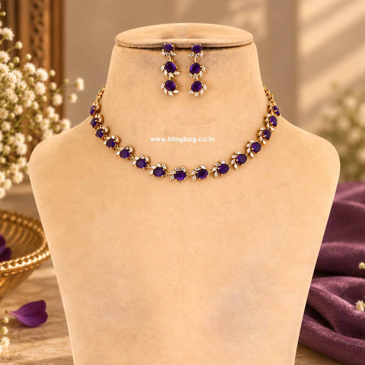 Purple Marvel Victorian Jewellery Set - New Arrival