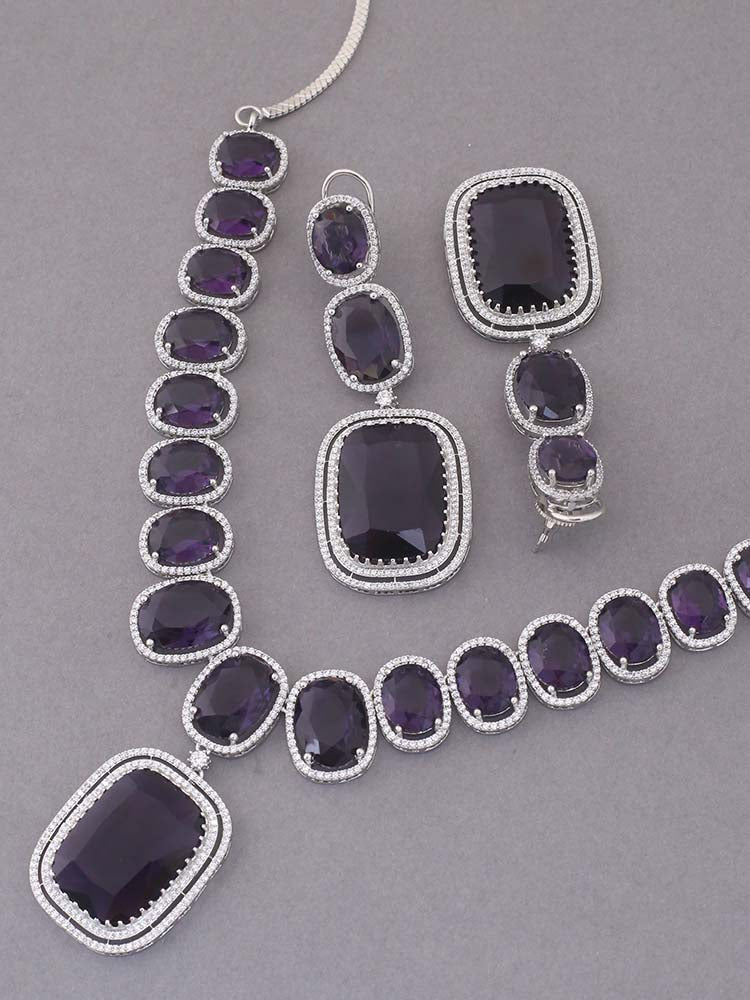 Purple May Jewellery Set