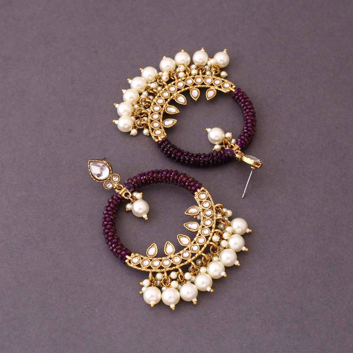 Purple Meeru Chandbalis