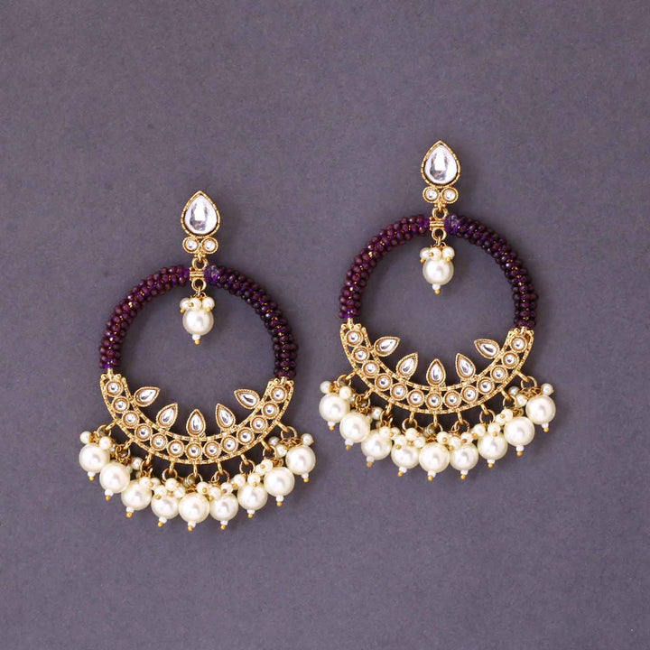 Purple Meeru Chandbalis