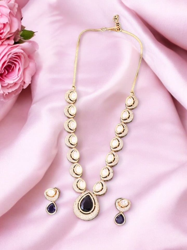 Purple Megan Zirconia Jewellery Set