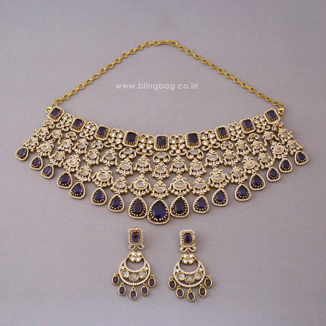 Purple Mirage Victorian Jewellery Set - New Arrival