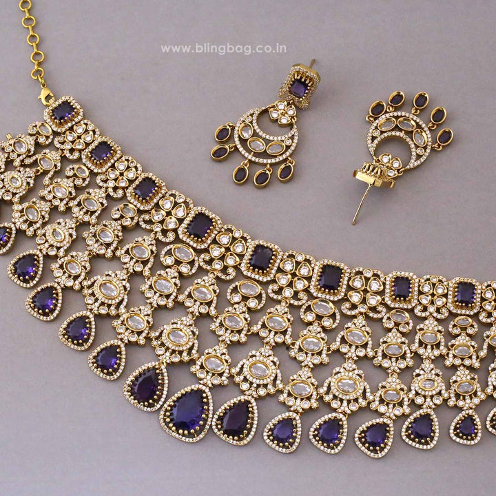 Purple Mirage Victorian Jewellery Set - New Arrival