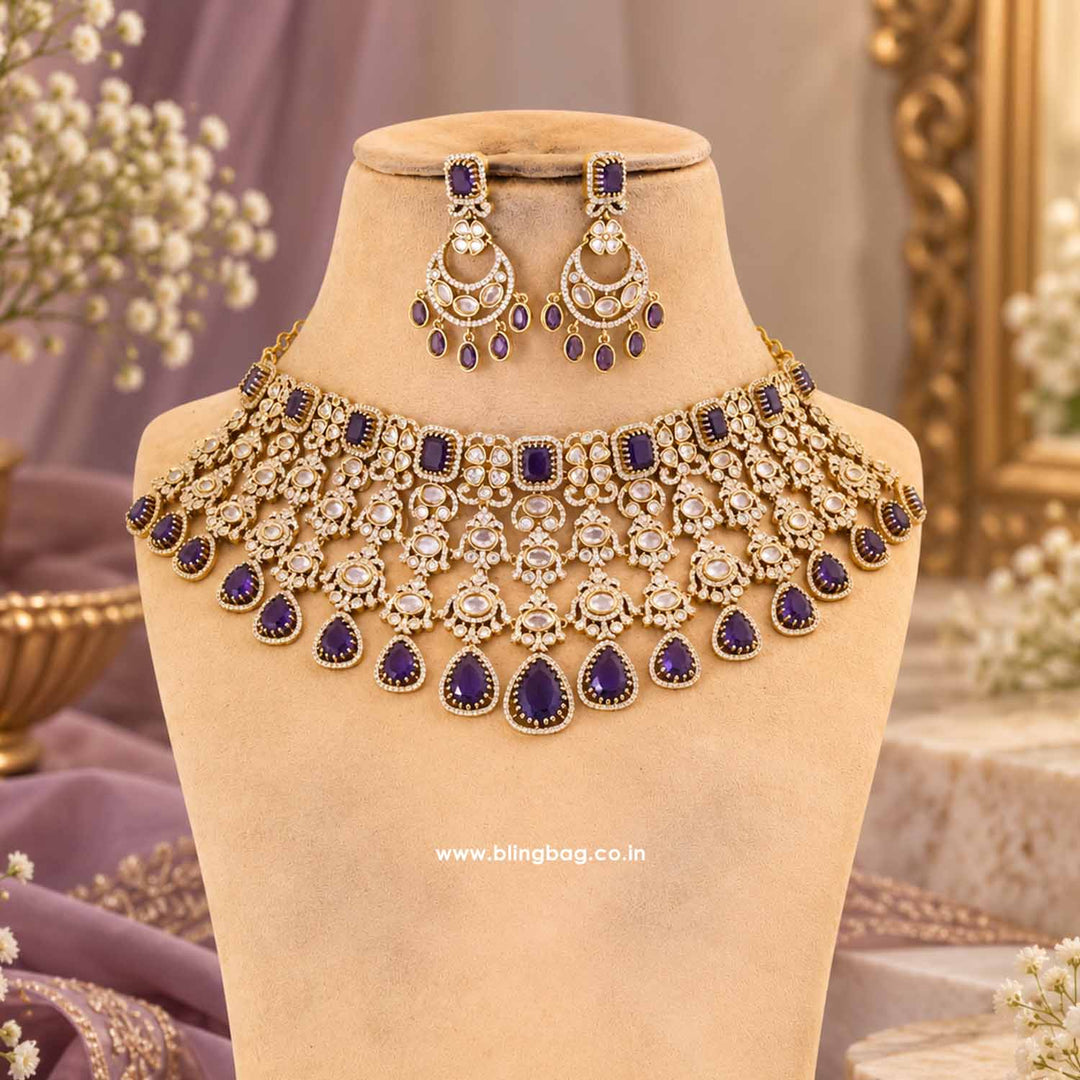 Purple Mirage Victorian Jewellery Set - New Arrival