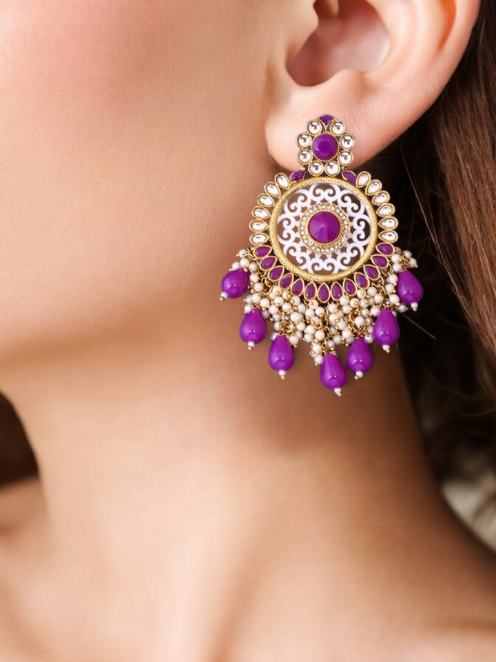 Purple Miraya Chandbalis