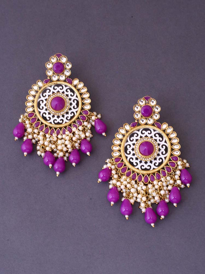 Purple Miraya Chandbalis