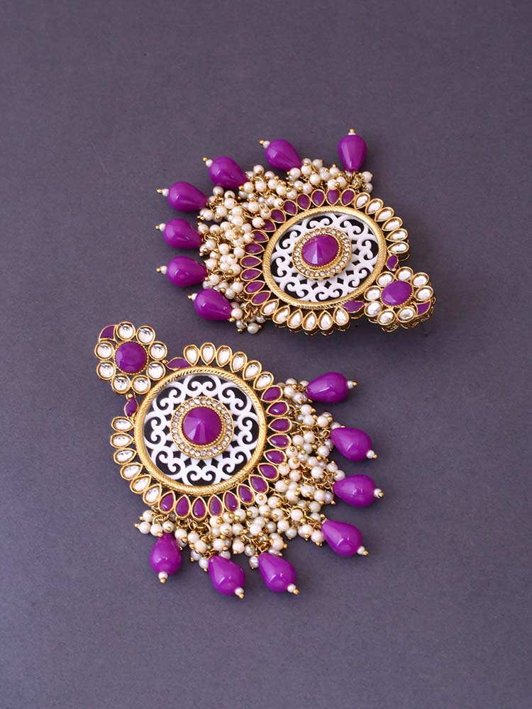 Purple Miraya Chandbalis