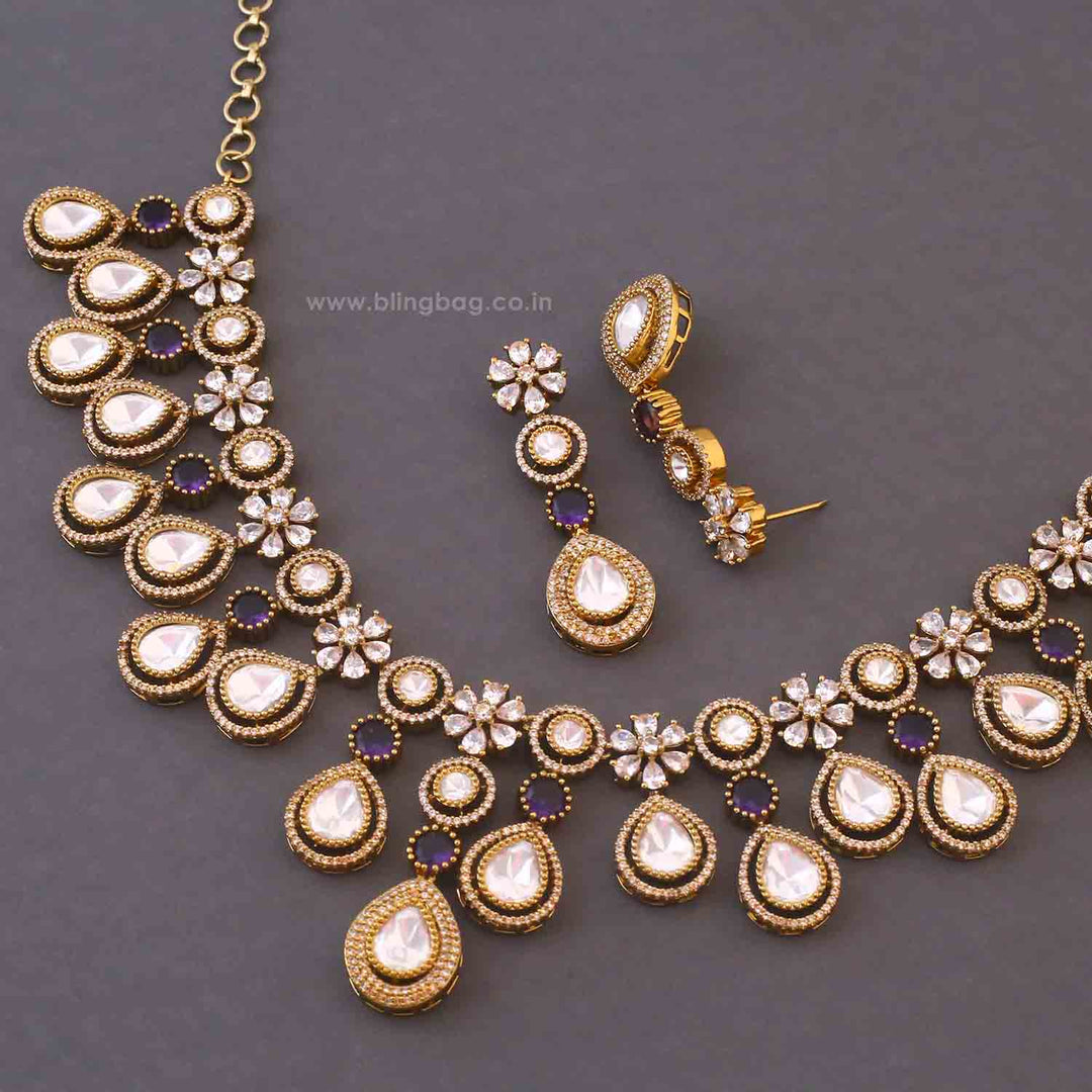 Purple Miroslava Victorian Jewellery Set - New Arrival