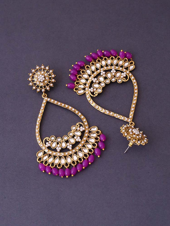 Purple Mishti Chandbalis