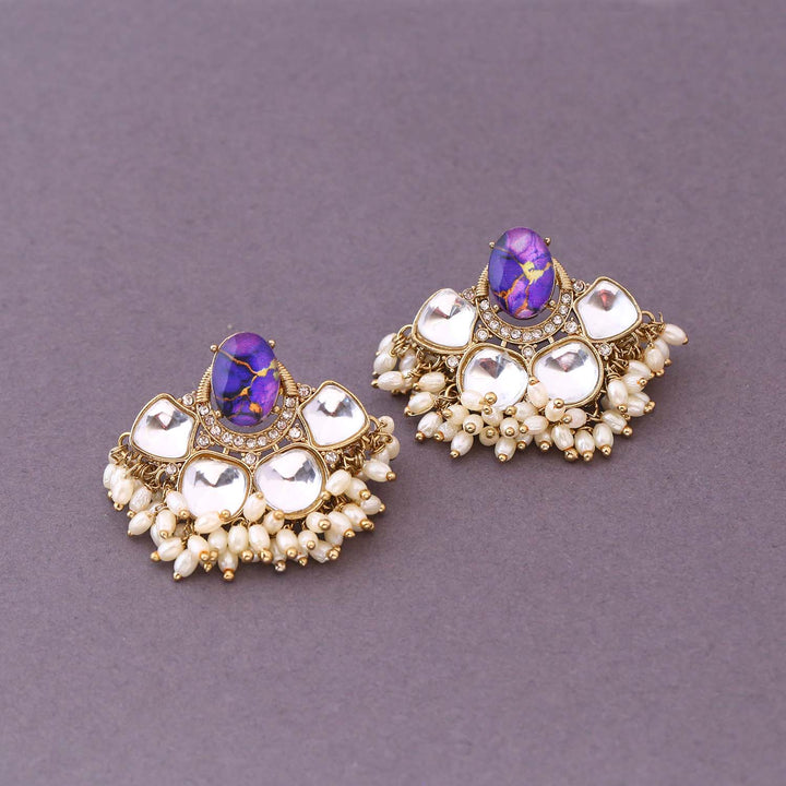 Purple Mounika Studs