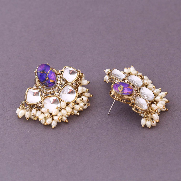 Purple Mounika Studs